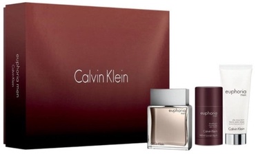 Calvin Klein Euphoria 100ml EDT + 100ml Aftershave Balm + 75g Deostick