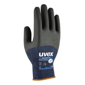 Рабочие перчатки перчатки Uvex, полиамид, синий/серый, 9