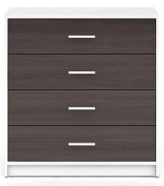 Black Red White Nepo Chest Of Drawers 34x80x84cm White Wenge