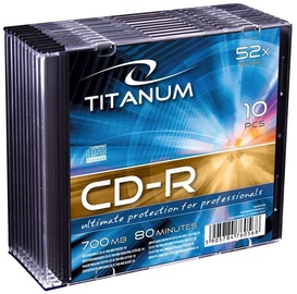 Esperanza 2028 CD-R Titanum 52x 700MB Slim Jewel Case 10pcs