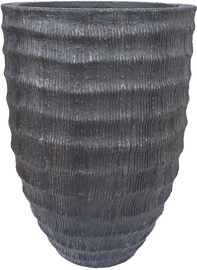 Puķu pods Home4you Palm 71937, pelēka, Ø 430 mm, 430 mm x 430 mm