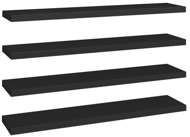 Настенная полка VLX Floating 323843, черный, 120 см x 23.5 см x 3.8 см