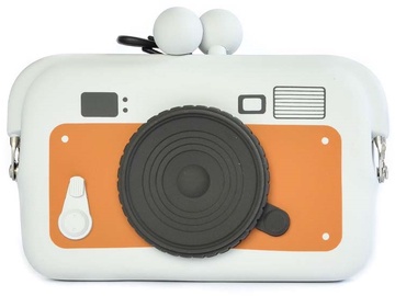 Naudas maks p+g Design Do-Mo Camera, brūna/pelēka, 82 mm x 29 mm x 112 mm