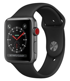 Apple Watch Series 3 42mm GPS + Cellular Space Grey Aluminium Black Band