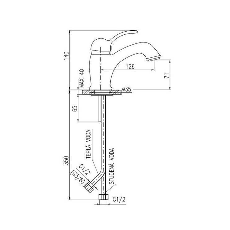 Смеситель для раковины Domoletti Labe DL027.5K, хромовый