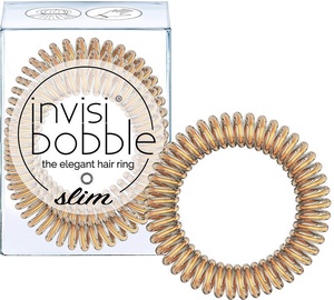 Резинка для волос Invisibobble, золотой, 3 шт.