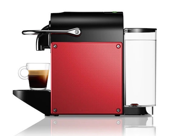 Kapsulas kafijas automāts Nespresso Pixie, melna/sarkana