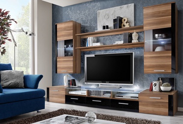 ASM Fresh Living Room Wall Unit Set Plum/Black