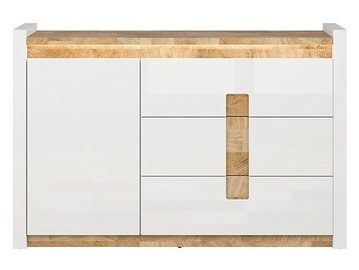 Black Red White Alameda Drawer 41x147x96.5cm White Oak