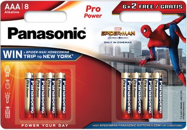 Panasonic Spiderman Pro Power 6+2 x AAA