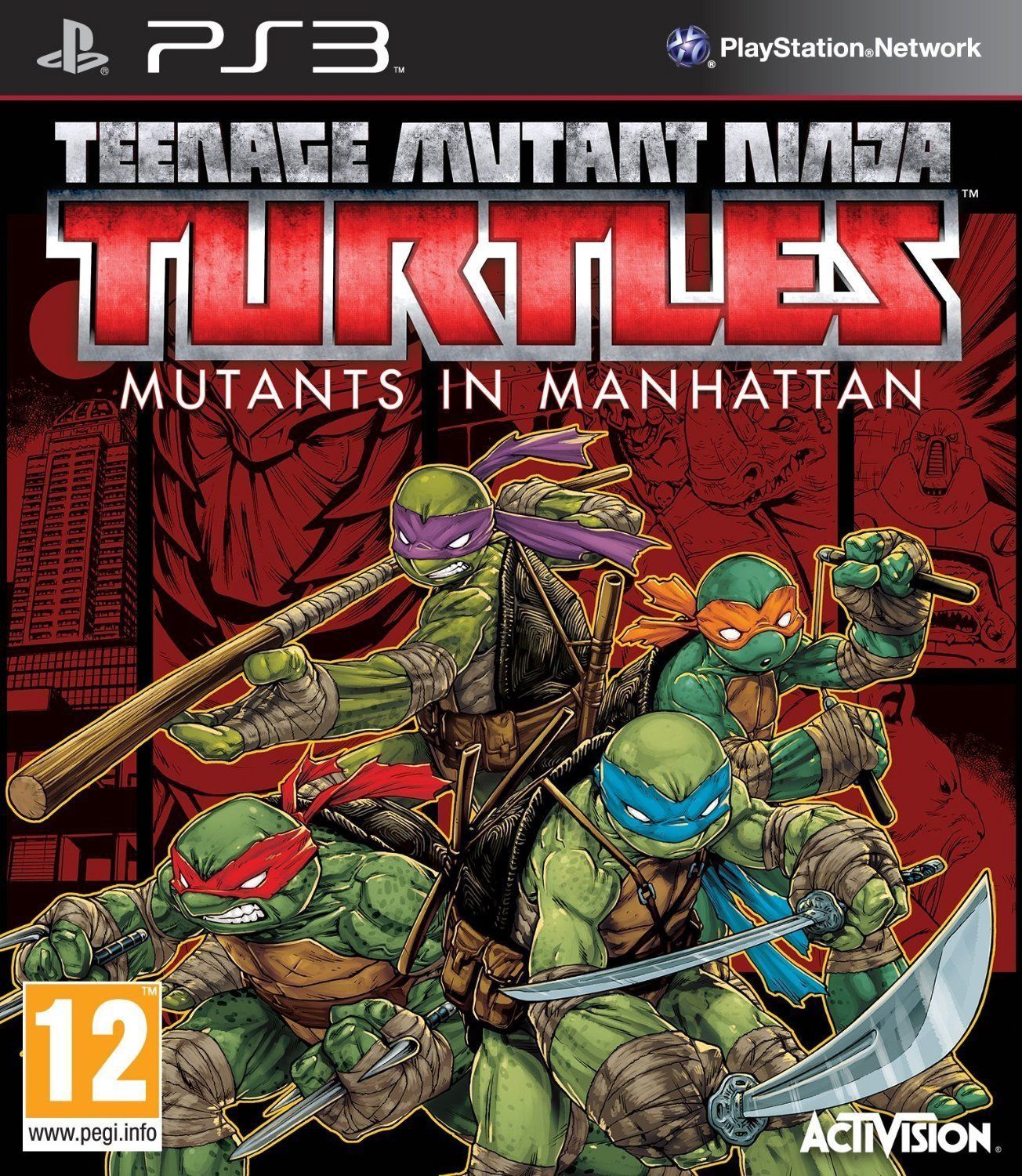 Игра для PlayStation 3 (PS3) Activision Teenage Mutant Ninja Turtles:  Mutants in Manhattan - Ksenukai.lv