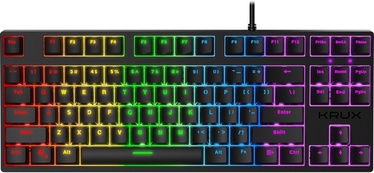 Klaviatūra Krux Atax Atax RGB Outemu Blue EN, melna