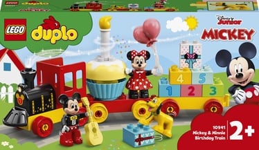 Konstruktors LEGO Duplo Disney Mikipeles un Minnijas dzimšanas dienas vilciens 10941