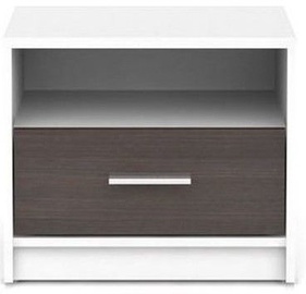 Naktinis staliukas Black Red White Nepo Plus White/Wenge