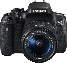 Peegelkaamera Canon EOS 750D + EF-S 18-55 IS STM + EF-S 55-250 STM