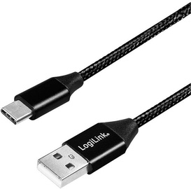 Logilink USB To USB Type-C Cable Black 1m