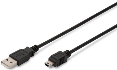 Assmann Cable USB to USB-mini Black 3m