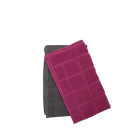 Virtuves dvielis Lotos-Square 6141703 Grey/Cherry, 30x50 cm, 2 gab.