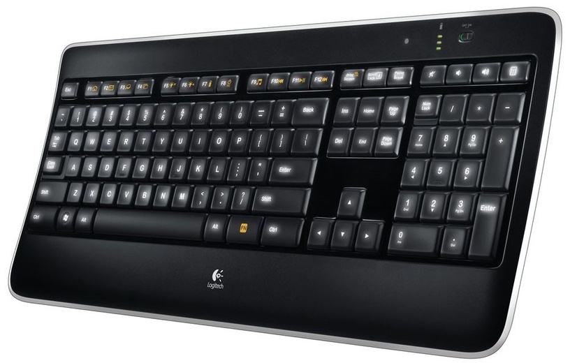 Klaviatūra Logitech K800 EN, juoda, belaidė