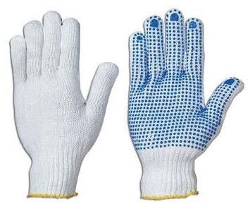 Рабочие перчатки DD Gloves Knitted With PVC Single-Sided Dots 10
