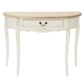 Konsoles galds Home4you Elizabeth Antique White/Brown, 1080x420x800 mm