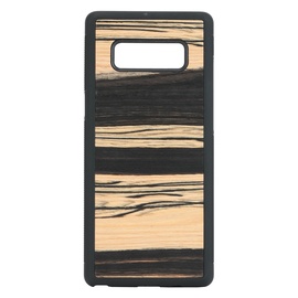 Man&Wood White Ebony Back Case For Samsung Galaxy Note 8 Black