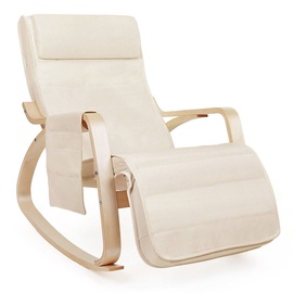 Fotelis Songmics Cream, 55x80x91 cm