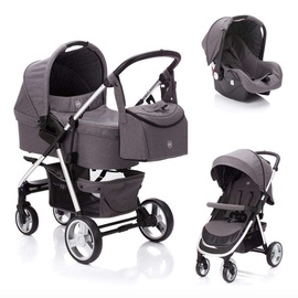 Universalus vežimėlis Fillikid Lion 3in1, pilkas