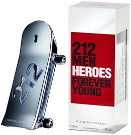 Tualetes ūdens Carolina Herrera 212 Men Heroes 212 Men Heroes, 90 ml