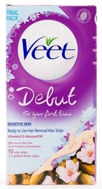 Veet Cold Wax Debut Depilation Wax 10pcs