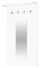 Bodzio Clothes Hanger With Mirror Panama White