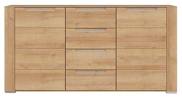 Black Red White Dinaro II Chest Of Drawers 41x170x87cm Oak
