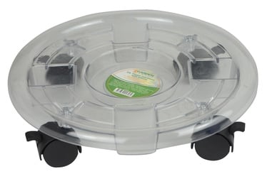 Поддон для вазона SN Pot Plate With Wheels Transparent