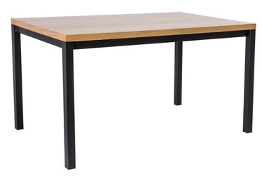 Pusdienu galds Signal Meble Normano Oak Black, 1800x900x770 mm