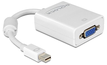 Adapteris Delock Mini Display port male, VGA female, 0.18 m, balta