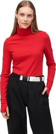 Audimas Cotton Long Sleeve Roll Neck Top Salsa L