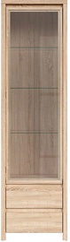 Black Red White Glass Door Cabinet Kaspian REG1W2S Sonoma Oak