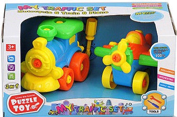 Tommy Toys My Traffic Set Plane And Train 426580