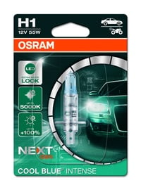 Autpirn Osram 64150CBN-01B, Halogeenlamp, läbipaistev/sinine, 12 V
