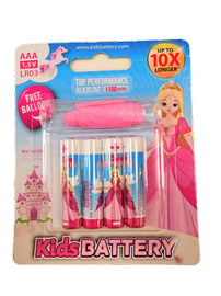 Baterijas KidsBATTERY Princesse, LR6, 1.5 V, 4 gab.