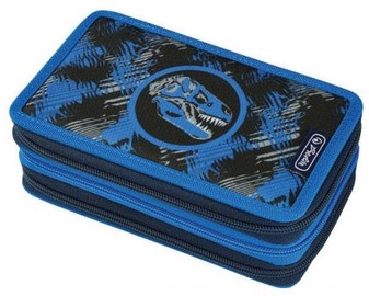 Herlitz 3 Side Pencil Case Dino Blue