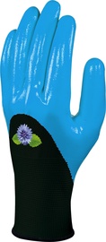 Перчатки перчатки, нитрил, синий, 8