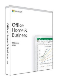 Программное обеспечение Microsoft Office Home and Business 2019 EuroZone Medialess Box