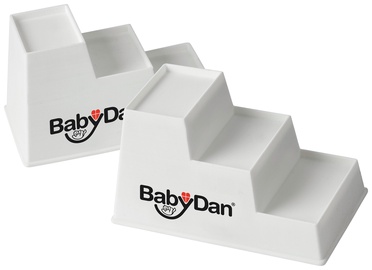 Pakāpiena soliņš BabyDan Baby Steps, polipropilēns (pp), balta