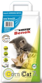 Наполнители для котов органический (комкующийся) Super Benek Corn Cat Sea Breeze, 7 л