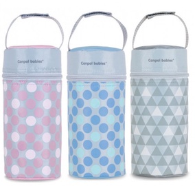 Термосумка Canpol Babies Retro Bottle Insulator Assort, синий/розовый/серый, 10 см x 25 см