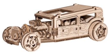 3D mīkla Wooden City Model Hot Rod, 141 gab.