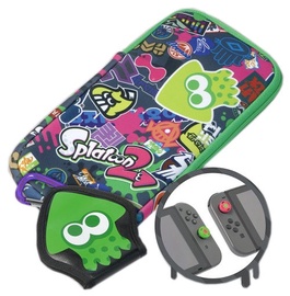 Hori Splatoon 2 Splat Pack incl. Pouch/Game Case And Thumb Caps