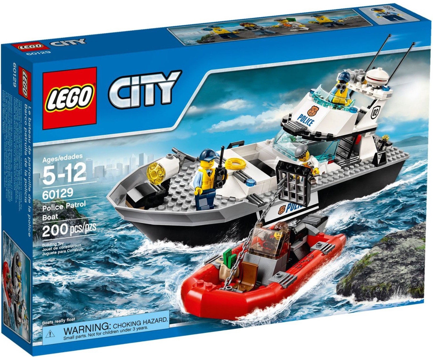 LEGO City Police Patrol Boat 60129 200 K rauta