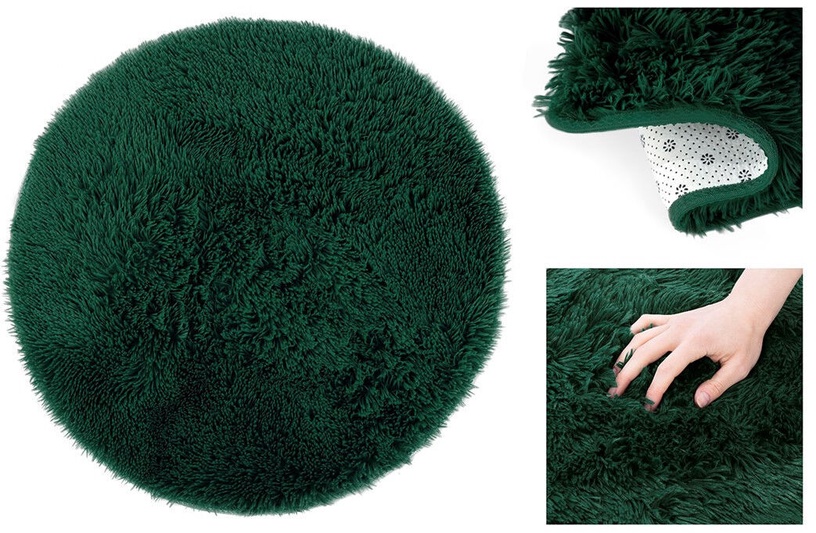 Vannas istabas paklājs AmeliaHome, zaļa, 200 cm x 200 cm